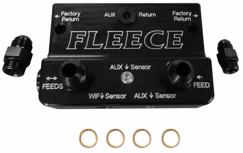 Fleece Performance 10-12 Dodge 6.7L Cummins 4Th Gen Fuel Distribution Block 2
