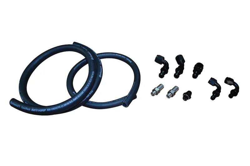 Fleece Performance 10-15 Dodge 6.7L Cummins Fuel Distribution Block Hose And Fitting Kit 1