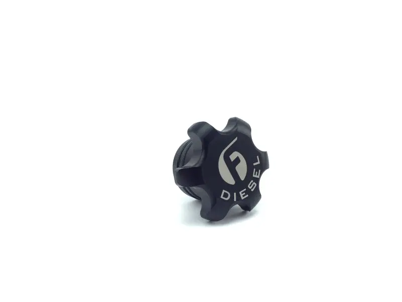 Fleece Performance 13-18 Dodge Cummins Black Anodized Billet Fuel Cap 1
