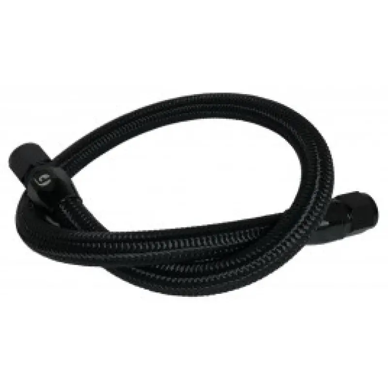 Fleece Performance 98.5-18 Dodge Cummins 34.5In Common Rail/Vp44 Coolant Bypass Hose (Blk-Braided) 1