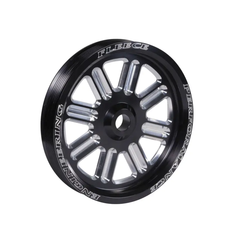 Fleece Performance Dodge Cummins Dual Pump Spoke Pulley (For Use W/ Fpe Dual Pump Bracket) Black 1