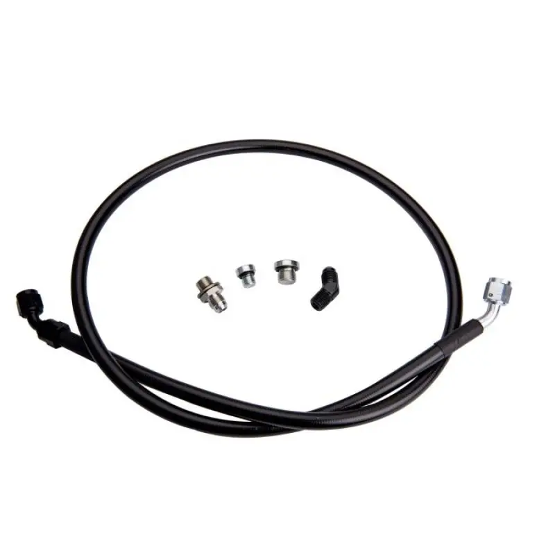 Fleece Performance Duramax Remote Turbo Oil Feed Line Kit For 01-16 Duramax/W 1/4 Npt Oil Inlet 1