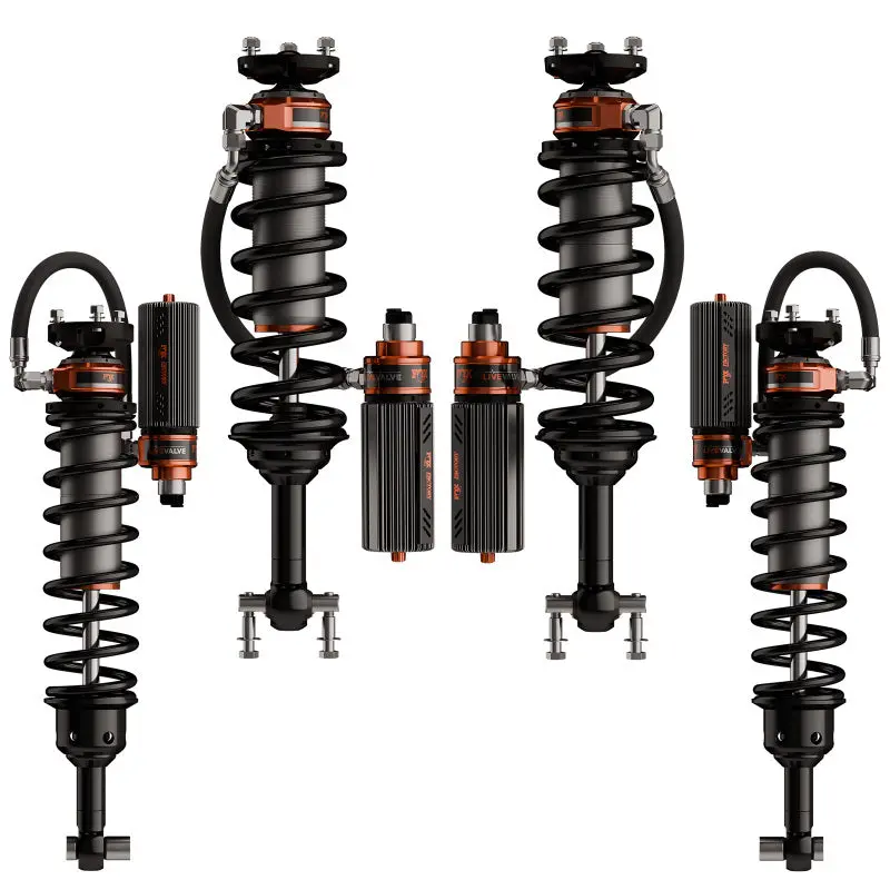 Fox 2021+ Ford Bronco 3.2 Factory Race Live Valve Coilover Kit (Connected Suspension) 1