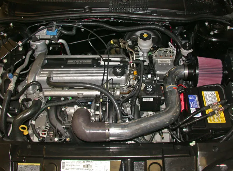 K&N 02-04 Chevy Cavalier L4-2.2L Silver Typhoon Intake 2