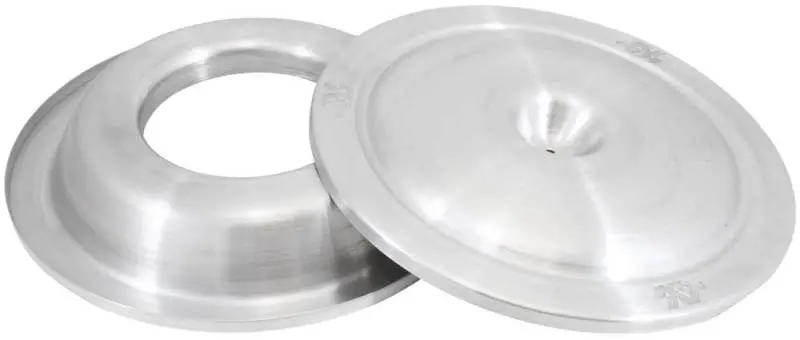 K&N 16In Spun Aluminum Top & Bottom Plate 1