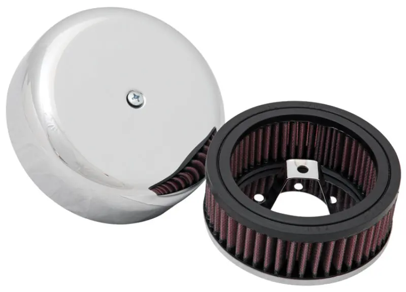 K&N 4In Id / 5.25In Od / 2In H Custom Assembly Filter Designed To Fit Harley-Davidson Motorcycles 1