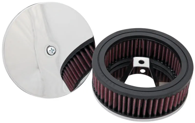 K&N 4In Id / 5.5In Od / 2In H Custom Assembly Filter Designed To Fit Harley-Davidson Motorcycle 1