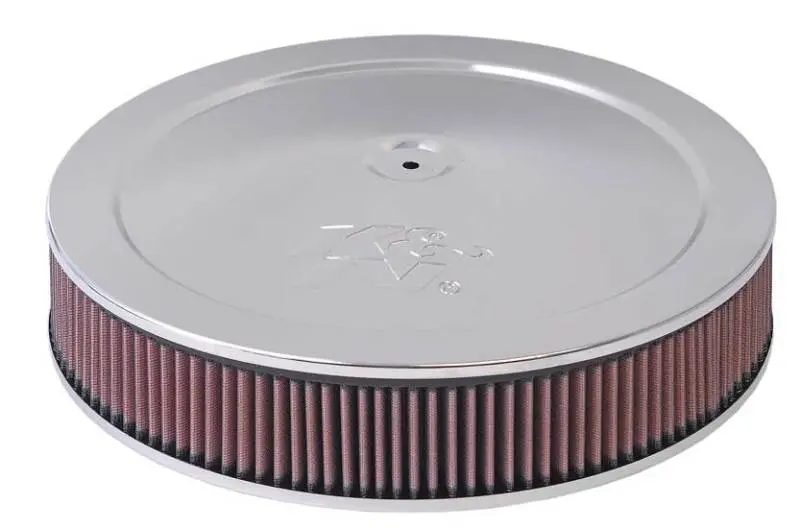 K&N 5-1/8In / 14In Id X 1.5In O/S Flat Base Air Cleaner Assembly 1