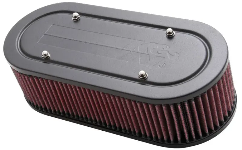 K&N Custom Oval Racing Assembly Red 11.96In Inside Length / 5.22In Inside Width / 3.25In Filter H 1