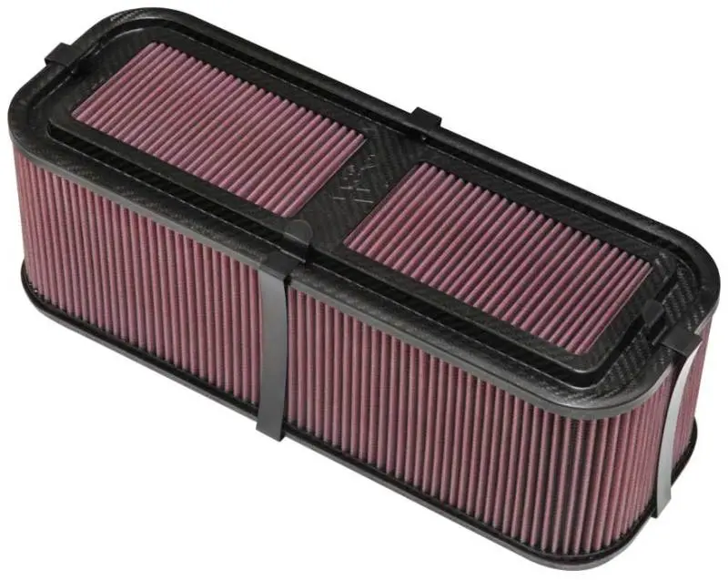 K&N Custom Racing Assembly 19In X 6.5In Carbon Fiber Air Filter 1