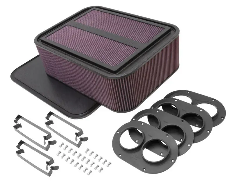 K&N Custom Racing Assembly Generation 2 Carbon Fiber Air Box - Large W/ 2.75In Air Horn 1