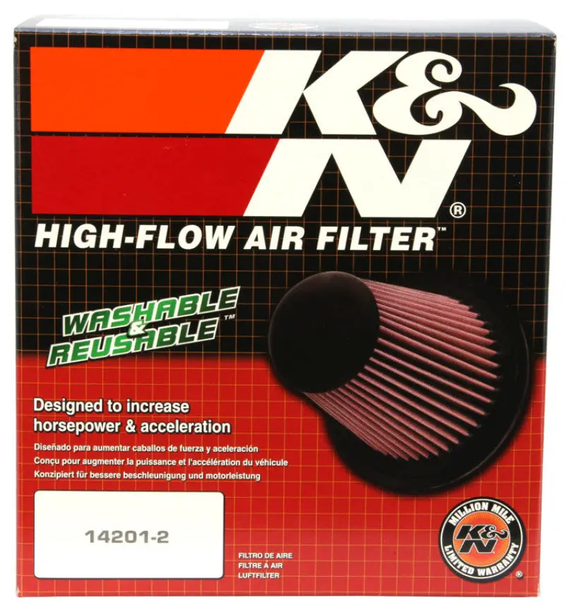 K&N Filter Universal Air Filter Carbon Fiber Top With 6In Flange X 7.5In Base X 6In H 2