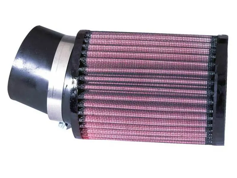 K&N Filter Universal Rubber Round Straight Filter 20 Deg Angled 2-7/16In Flange 3-3/4In Od 5In H 1