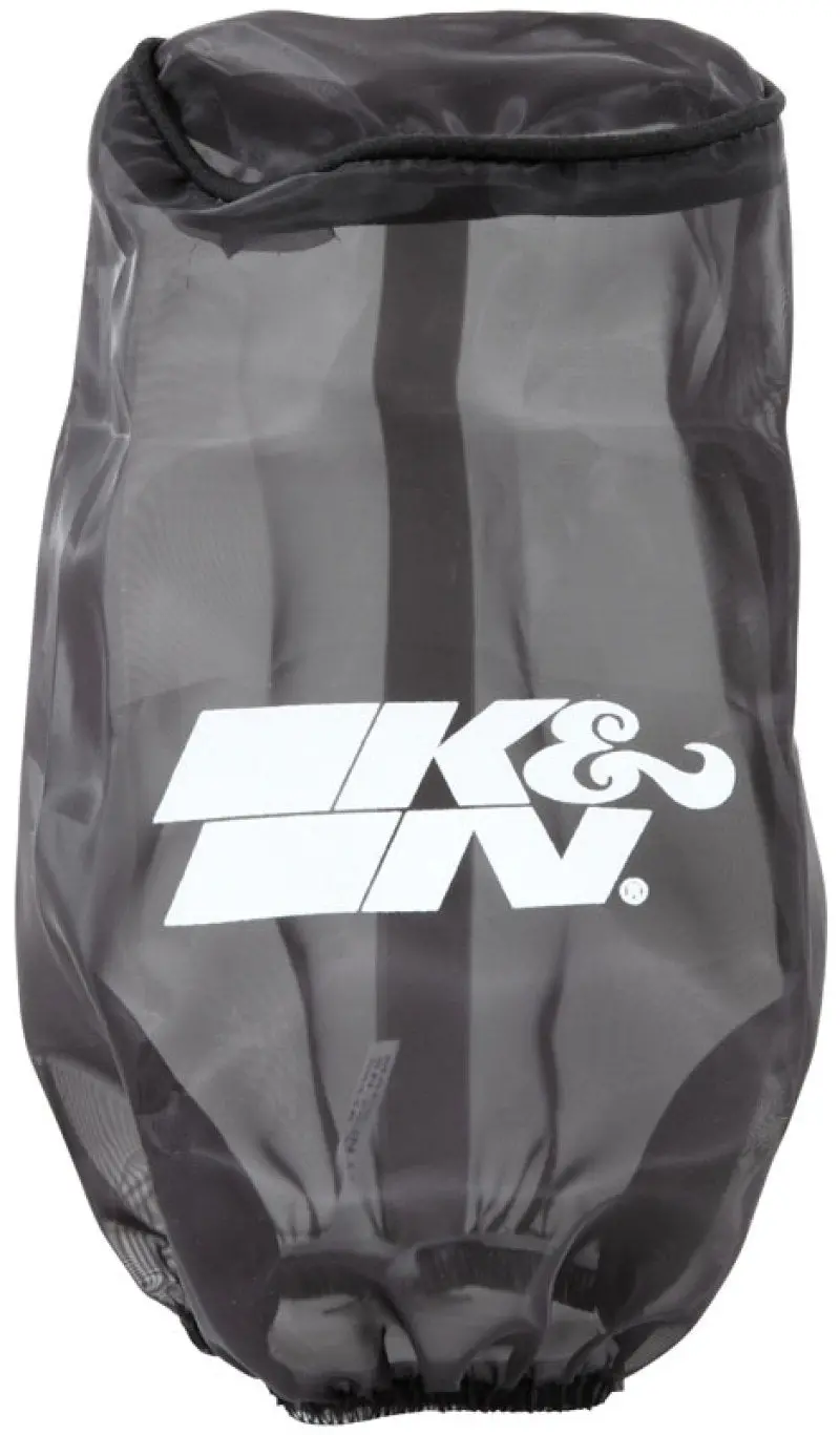 K&N Filter Wrap Drycharger Oval Tapered Black - 3.25In Base I/S Width X 2.5In Top I/S Width X 7In H 1