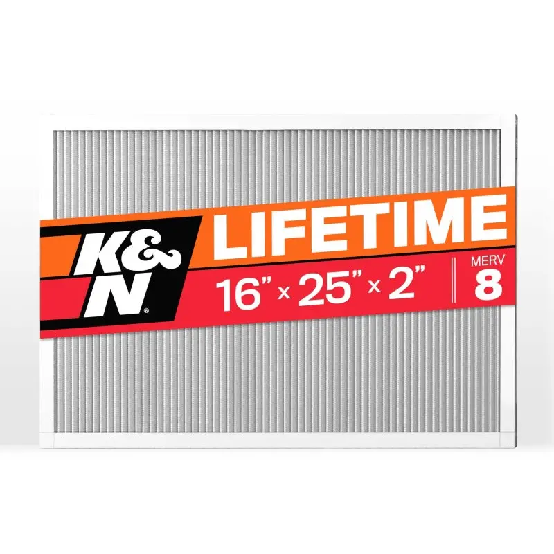 K&N Hvac Filter 16 X 25 X 2 Merv 8 1