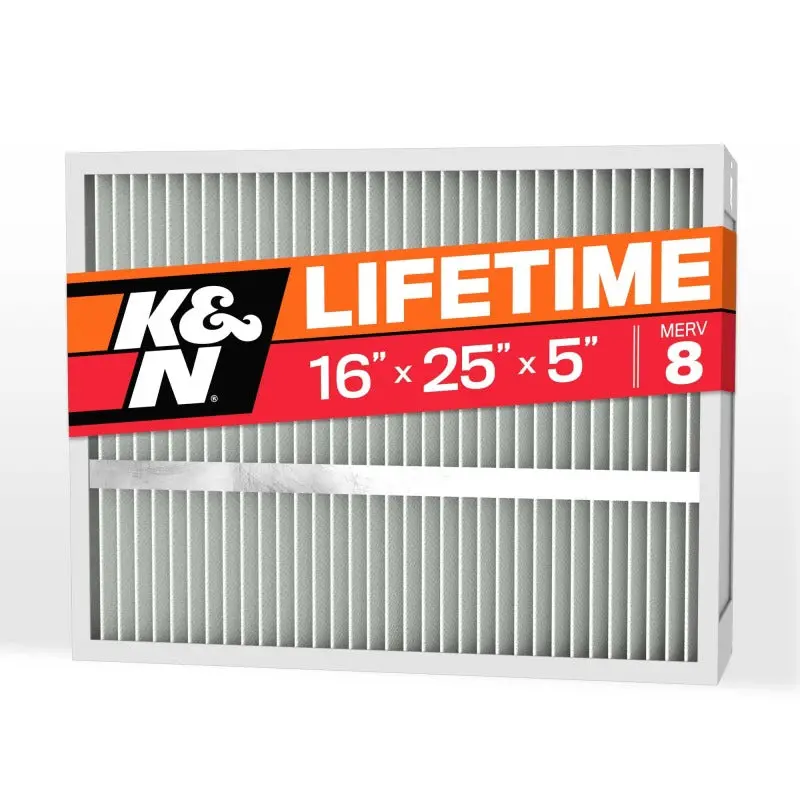 K&N Hvac Filter 16 X 25 X 5 Merv 8 1