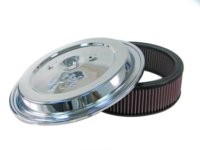 K&N Replacement Air Filter W/ Chrome Top - W/E-1500 K&N Logo 1