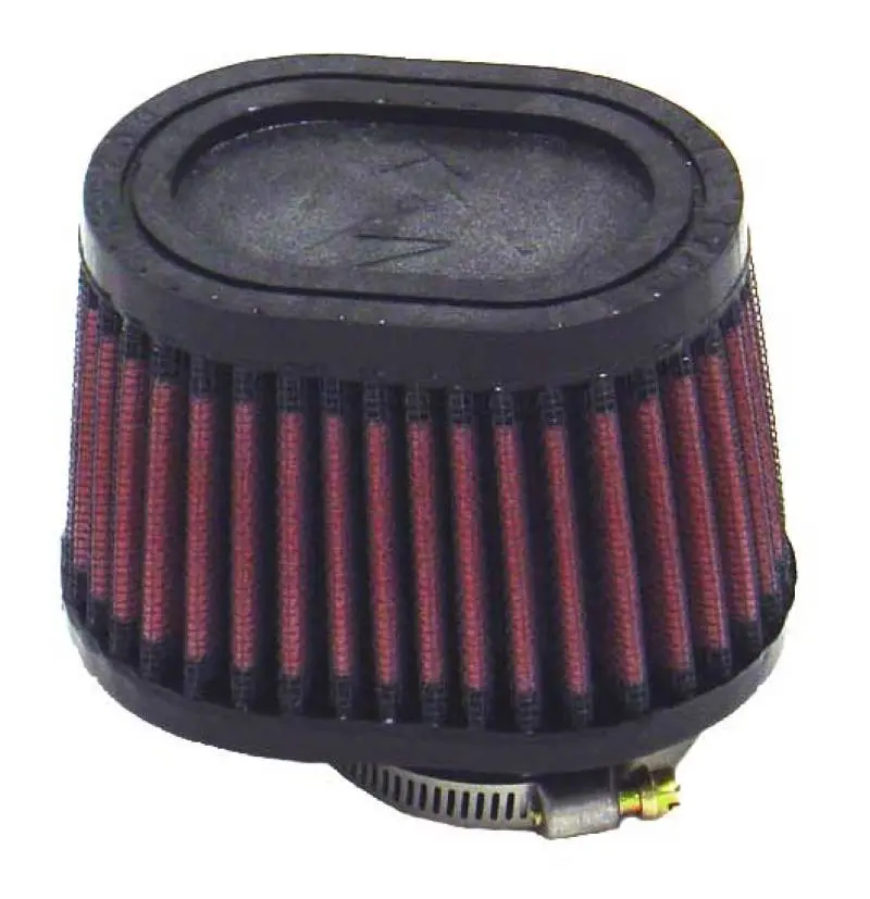 K&N Univ Clamp-On Air Filter - 1-3/4In Flg O/S 4In X 3In B 3In X 2In T 2-3/4Inh Oval 1