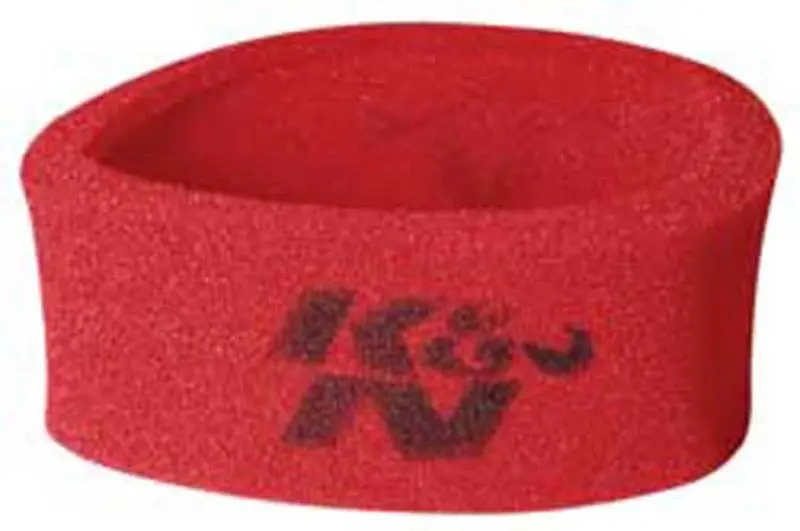 K&N Universal Airforce Pre-Cleaner Air Filter Foam Wrap - Round Straight - Red 1