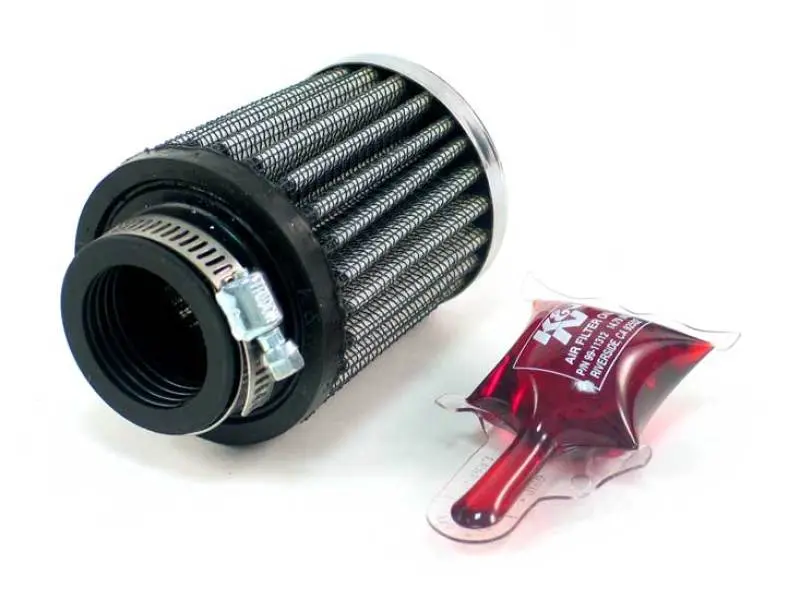 K&N Universal Chrome Filter 1 1/8 Inch Flg / 2 1/4 Inch Bottom / 2 Inch Top / 2.5 Inch Height 1