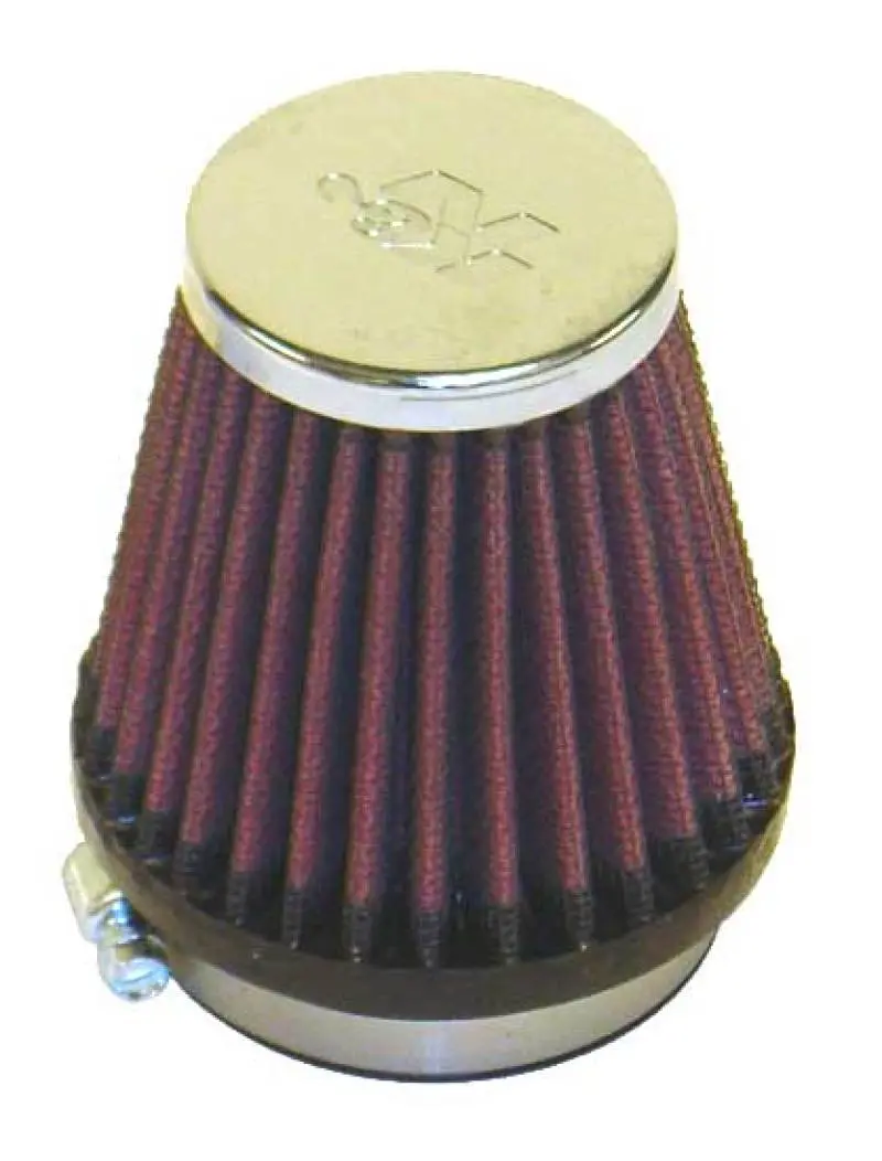 K&N Universal Chrome Filter 2 1/8 Inch Flg / 3 Inch Bottom / 2 Inch Top / 3 Inch Height 1