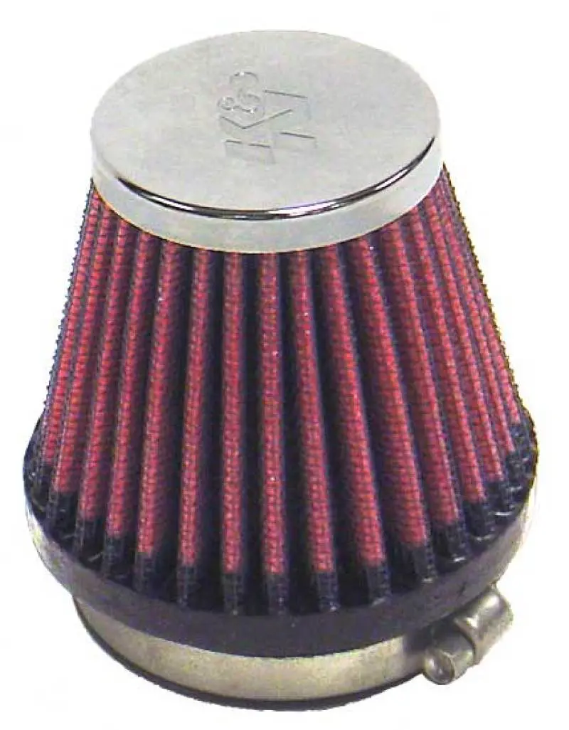 K&N Universal Chrome Filter 2.125 In Flange Id / 3In Base Od / 2In Top Od / 2.75In Height 1