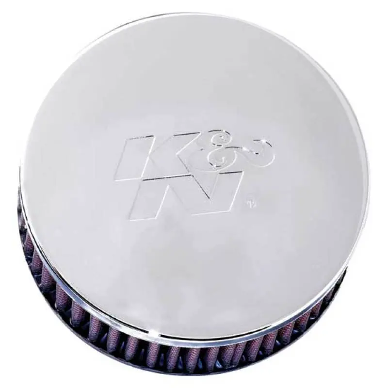 K&N Universal Chrome Filter 2.438In Flange Id X 5.125In Od X 2In H 1