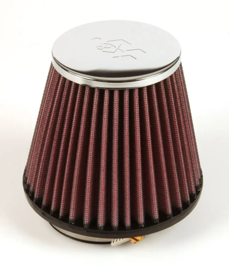 K&N Universal Chrome Filter 2.875In Flange Id / 5.188 Base Od / 3.5In Top Od / 4.438In Height 2