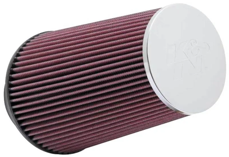 K&N Universal Chrome Filter 3 1/2 Inch Id Flg / 6 Inch Bottom / 4 1/2 Inch Cr / 9 Inch Length 1