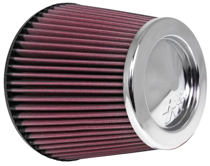 K&N Universal Chrome Filter 6In Flange Id X 7.5In Base Od X 5In Top Od X 6In H 1