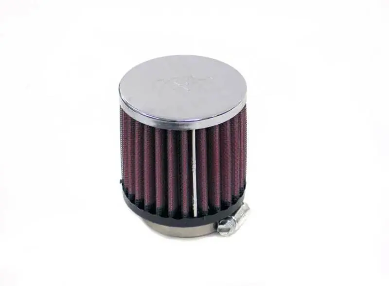 K&N Universal Chrome Filter-Round Straight 2.125In Flg Id X 3In Od X 3In H 1