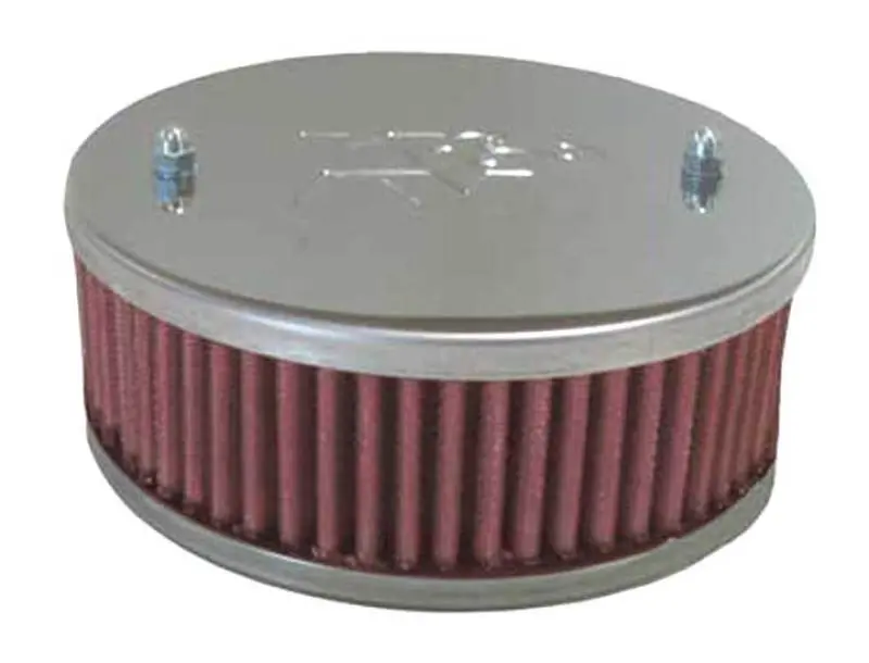 K&N Universal Custom Air Filter - Oval 1.375In Flange / 4.875In Id / 2.25In Overall Height 1
