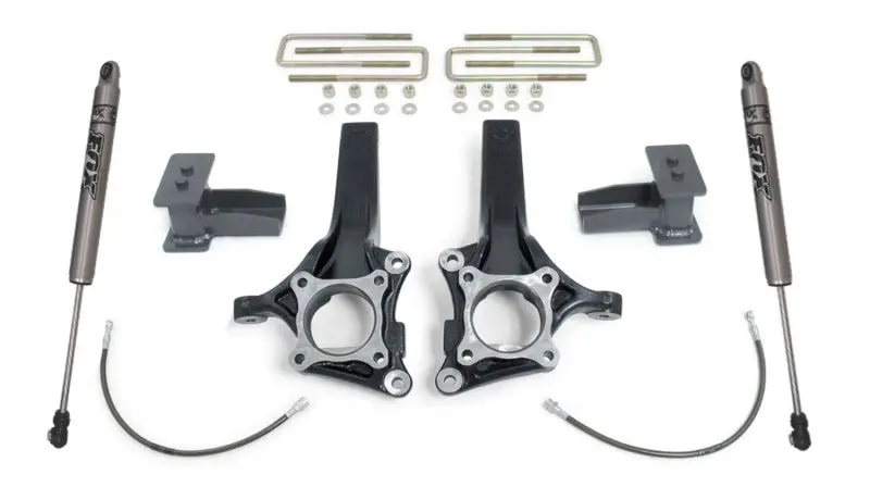 Maxtrac 09-14 Ford F-150 2Wd 4In/2In Maxpro Elite Spindle Lift Kit W/Fox Shocks 1