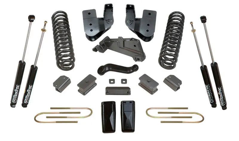 Maxtrac 13-18 Ram 3500 4Wd 4In/1In Maxpro Coil Lift Kit W/Radius Arm Brkts & Maxtrac Shocks 1