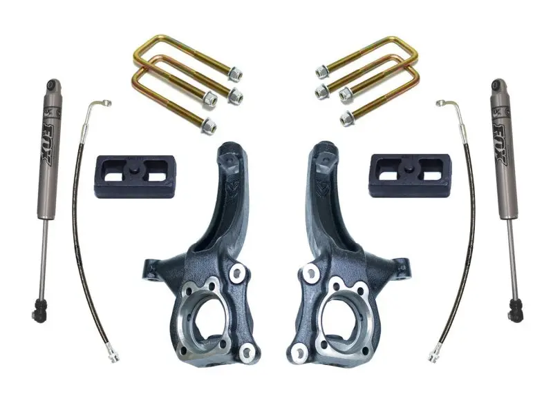 Maxtrac 15-18 Chevrolet Colorado 2Wd 4In/2In Maxpro Elite Spindle Lift Kit W/Fox Shocks 1