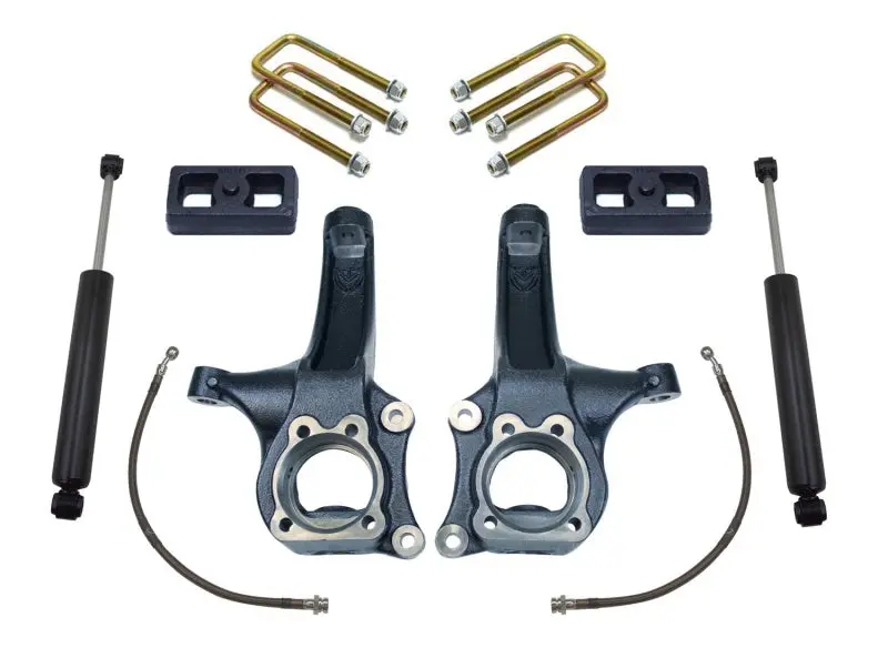 Maxtrac 15-18 Chevrolet Colorado 2Wd 4In/2In Maxpro Spindle Lift Kit W/Maxtrac Shocks 1