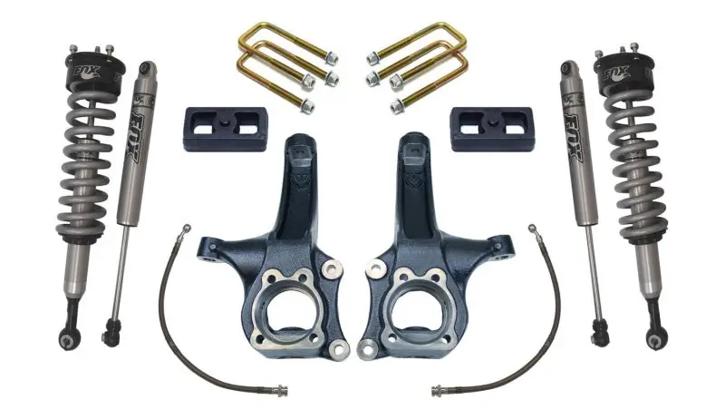 Maxtrac 15-18 Chevrolet Colorado 2Wd 6.5In/3In Maxpro Elite Spindle Lift Kit W/Fox Shocks 1