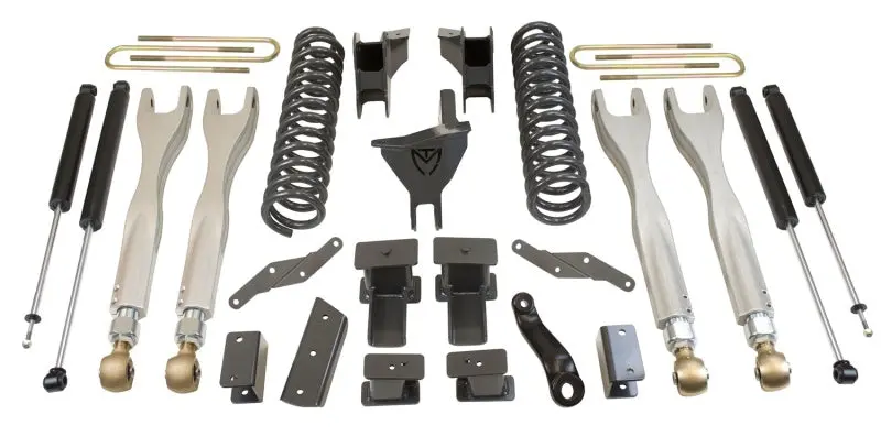 Maxtrac 17-19 Ford F-250/350 4Wd 4In/1In Maxpro Coil Lift Kit W/4-Link Arms & Maxtrac Shocks 1