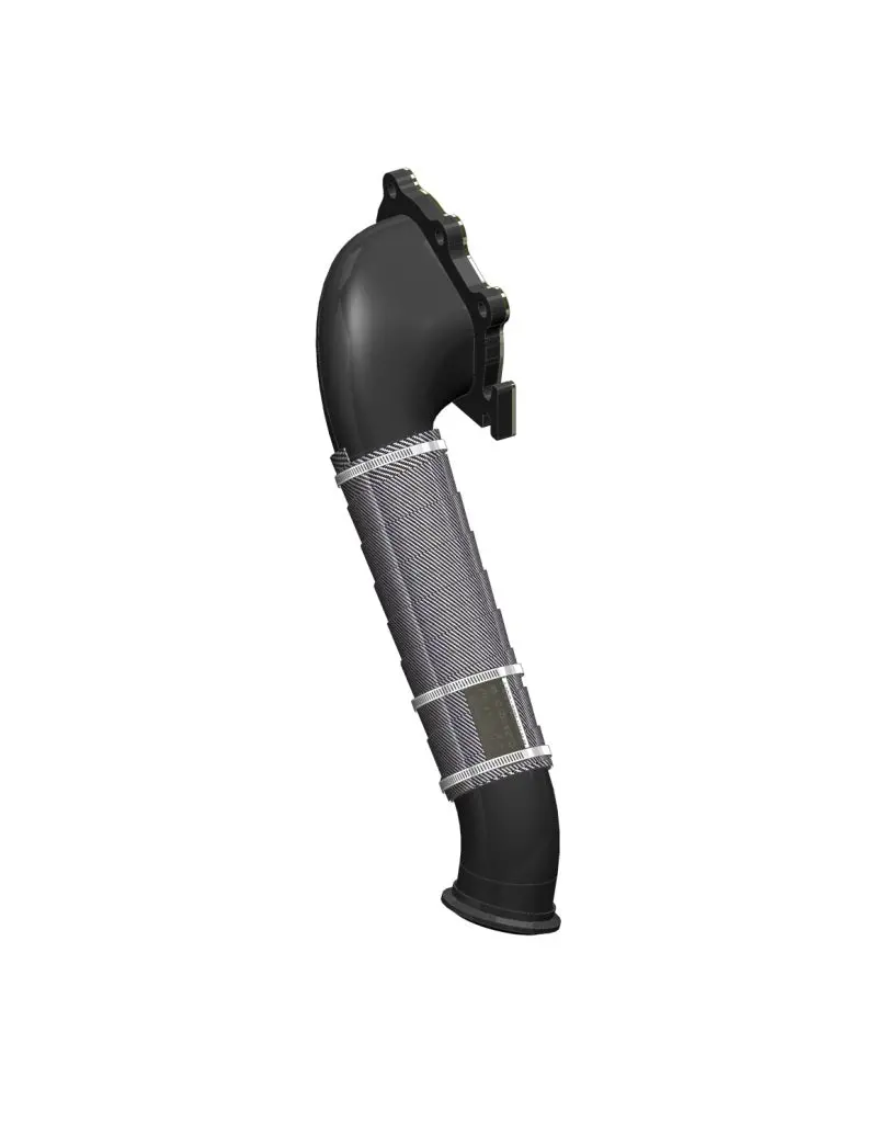 Mbrp 01-04 Chev/Gmc 6.6L Duramax 3In Black Turbo Down Pipe 1