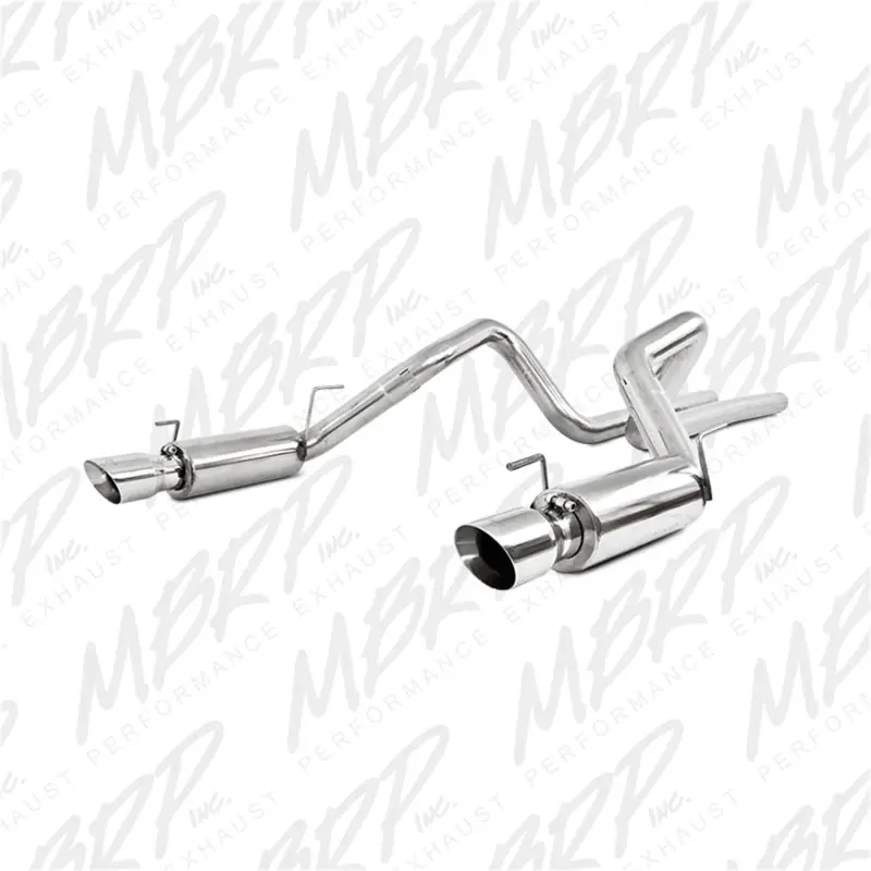 Mbrp 05-09 Ford Shelby Gt500 / Gt Dual Split Rear Race Version, T409 4In Tips Exhaust System 1