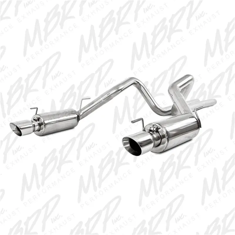 Mbrp 05-09 Ford Shelby Gt500 / Gt Dual Split Rear Street Version 4In Tips T409 Exhaust System 1