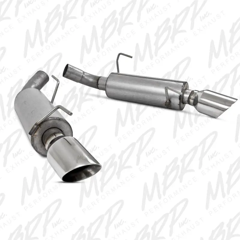 Mbrp 05-10 Ford Mustang Gt 5.0/Shelby Gt500 Dual Mufflers Axle Back Split Rear Al 1