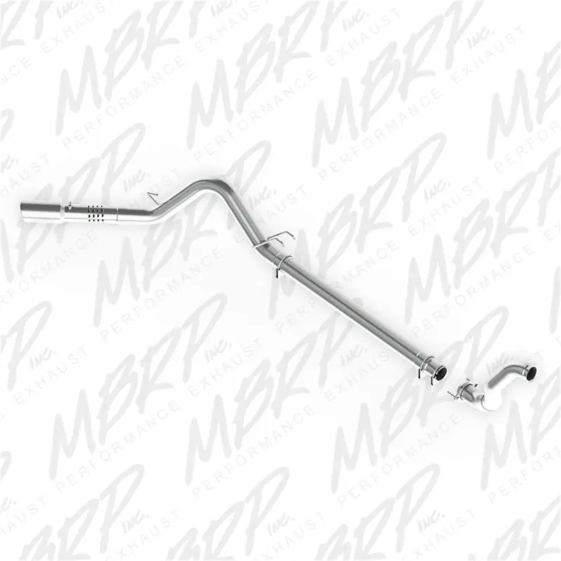 Mbrp 08-10 Ford 6.4L F250/350/450 4 Inch Filter Back Single Side Exit Aluminum And Down Pipe 1
