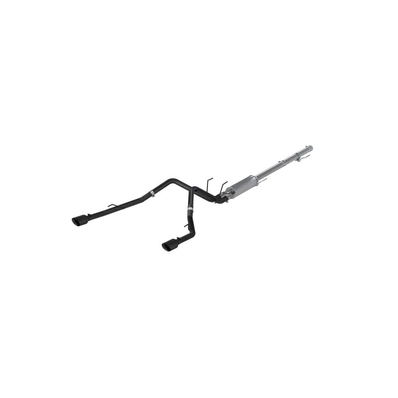 Mbrp 09-14 Dodge Ram 1500 5.7L Cat-Back Dual Split Rear (Through Stock Bumper) Al - Black 2