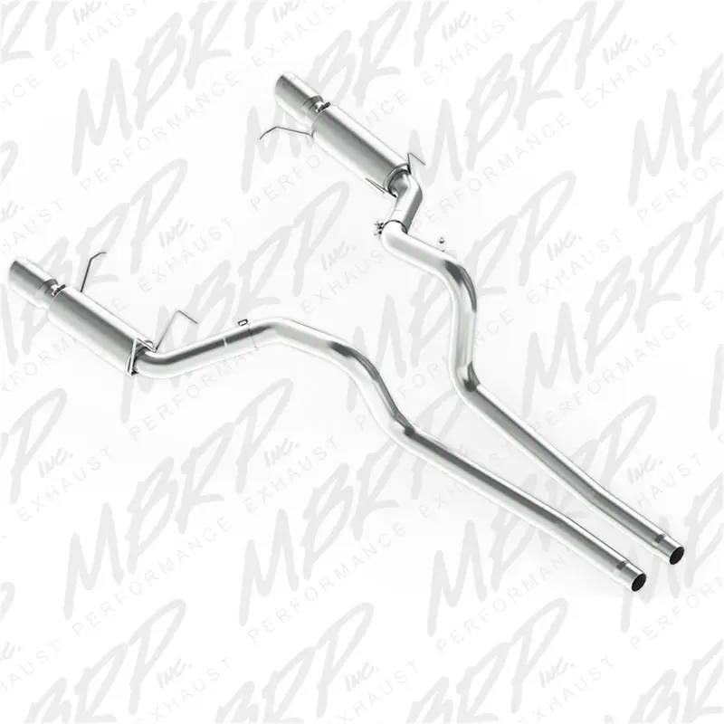Mbrp 11-14 Ford Mustang Gt 5.0L Dual Split Rear Race Version Al 3In Cat Back Exhaust System 1