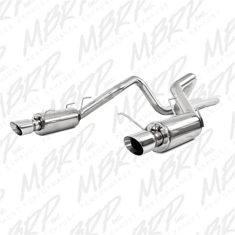 Mbrp 11-14 Ford Mustang Gt 5.0L Dual Split Rear Street Version T409 3In Cat Back Exhaust System 2