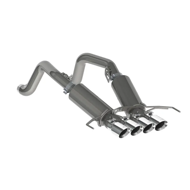 Mbrp 14-19 Chevy Corvette V8 6.2L 3In T304 Dual Axle Back W/ 4In Quad Dual Wall Tips 1