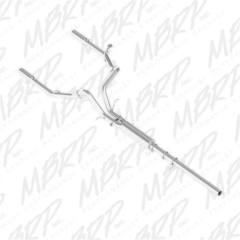 Mbrp 14 Chevy/Gmc 1500 Silverado/Sierra 4.3L V6/5.3L V8 Dual Split Rear Alum 3In Cat Back Exhaust 1