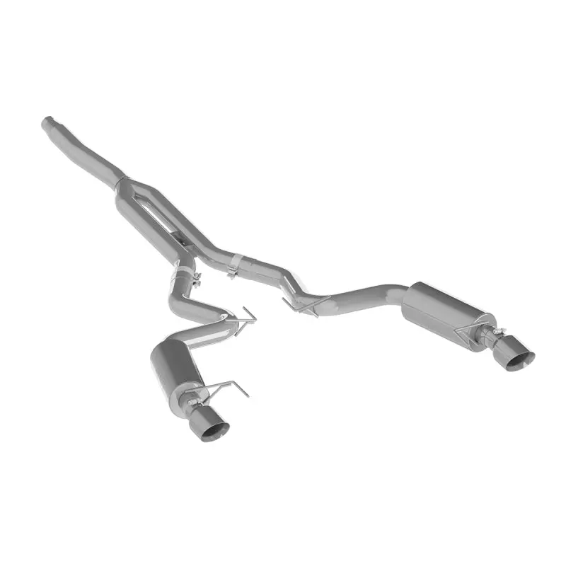 Mbrp 15-18 Ford Mustang Ecoboost 2.3L Alum 3In Cat Back Dual Split Rear Exit (Street Version) 1
