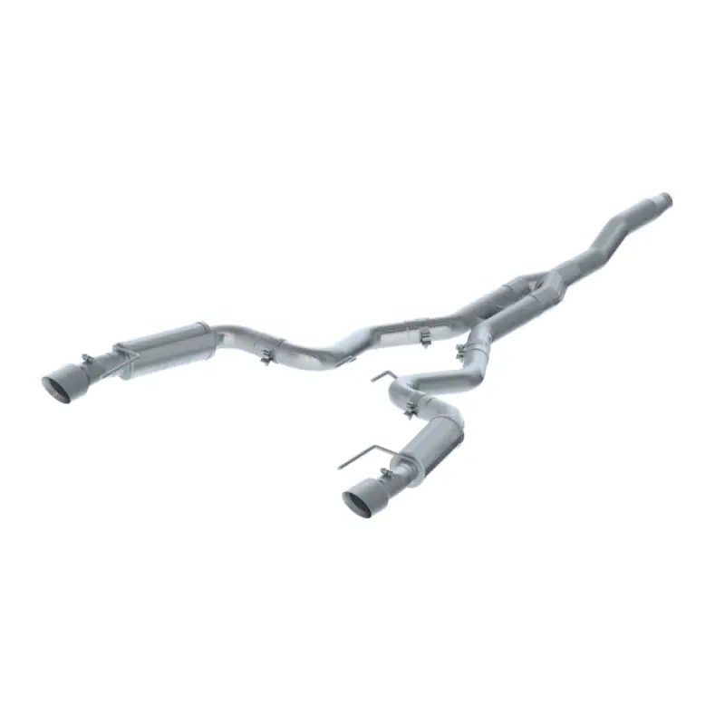 Mbrp 15-18 Ford Mustang Ecoboost 2.3L T409 3In Cat Back Dual Split Rear Exit (Street Version) 1